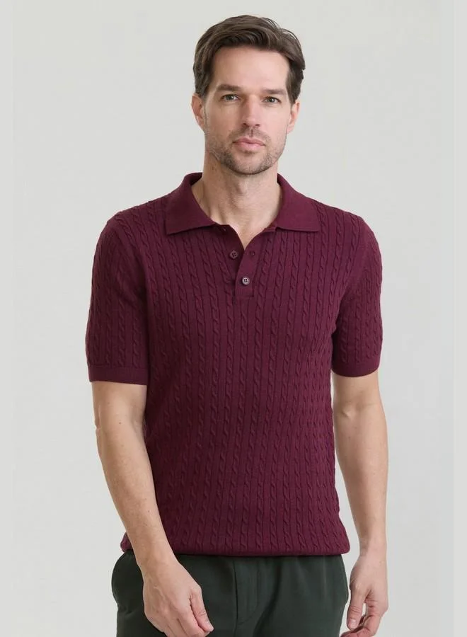 FELIX HARDY Men's 100% Cotton Knit Polo Shirt Short Sleeve