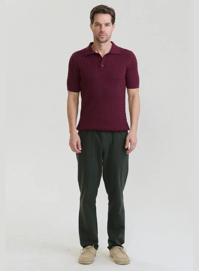 FELIX HARDY Men's 100% Cotton Knit Polo Shirt Short Sleeve