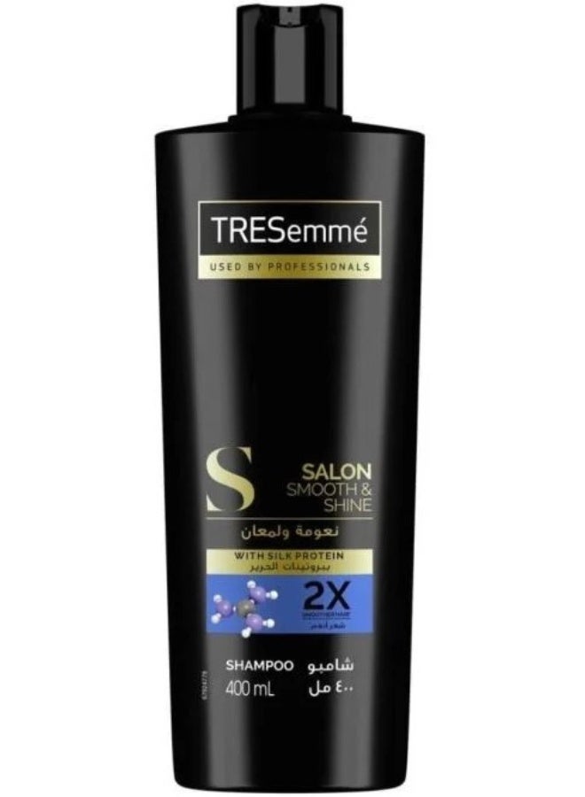 TRESemmé Salon Smooth & Shine Shampoo with Silk Protein, 400ml - Image 1