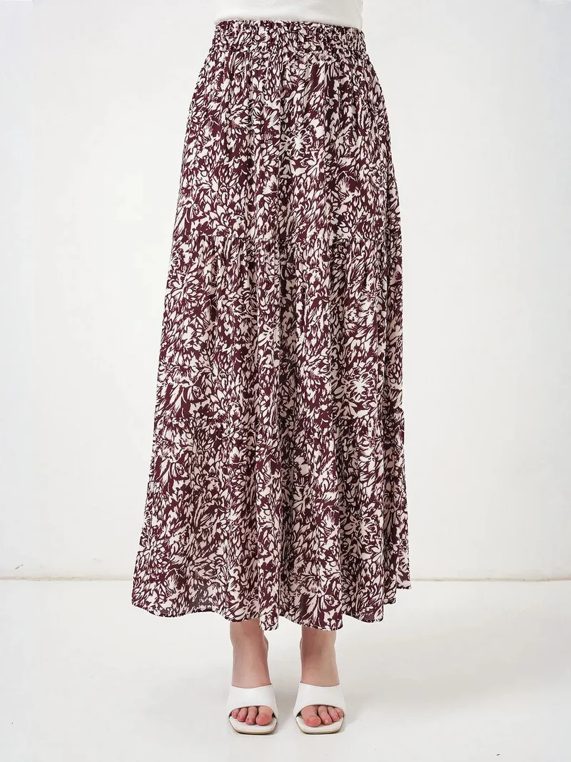 BIG DART BDART Maxi Patterned Relaxed Fit Skirt