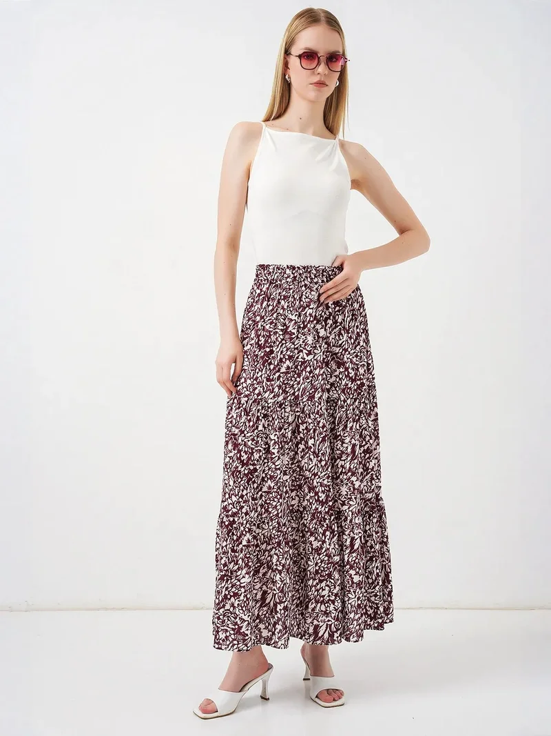 BIG DART BDART Maxi Patterned Relaxed Fit Skirt