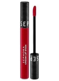 SEPHORA SEPHORA COLLECTION Cream Lip Stain - Matte Liquid Lipstick 129 Risky Red - Matte Cool Tone Red 5ml  - Image 1