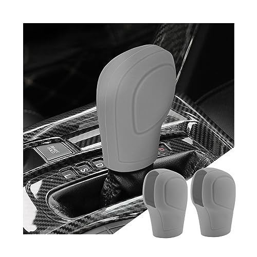 zipelo 2 Pack Car Gear Shift Knob Cover, Anti-Slip Auto Knob Gear Stick Protector, Comfortable Silicone Handbrake Shifter Cover for Men Women, Universal Vehicle Interior Accessories - Image 1