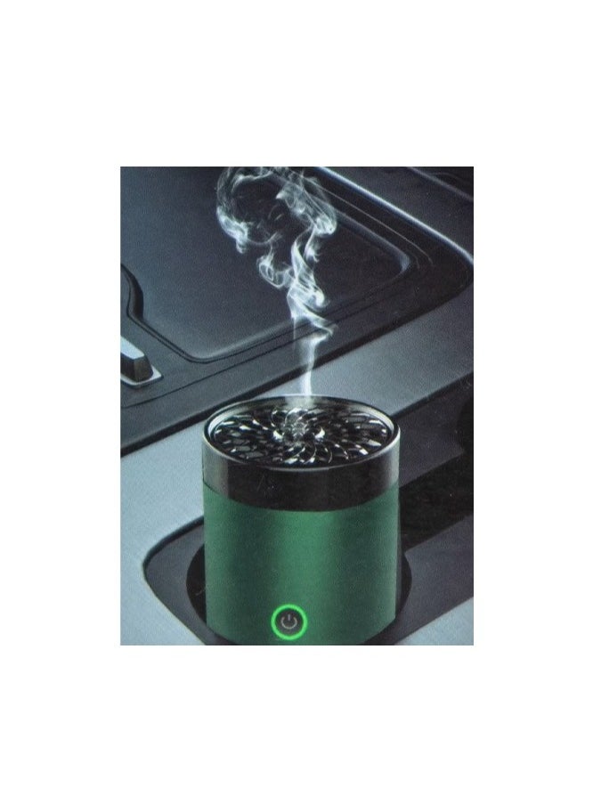 GREEN LION - Electric Car Aroma Diffuser Rechargeable Strong Output Compression Atomization Green Lion Green - Image 1