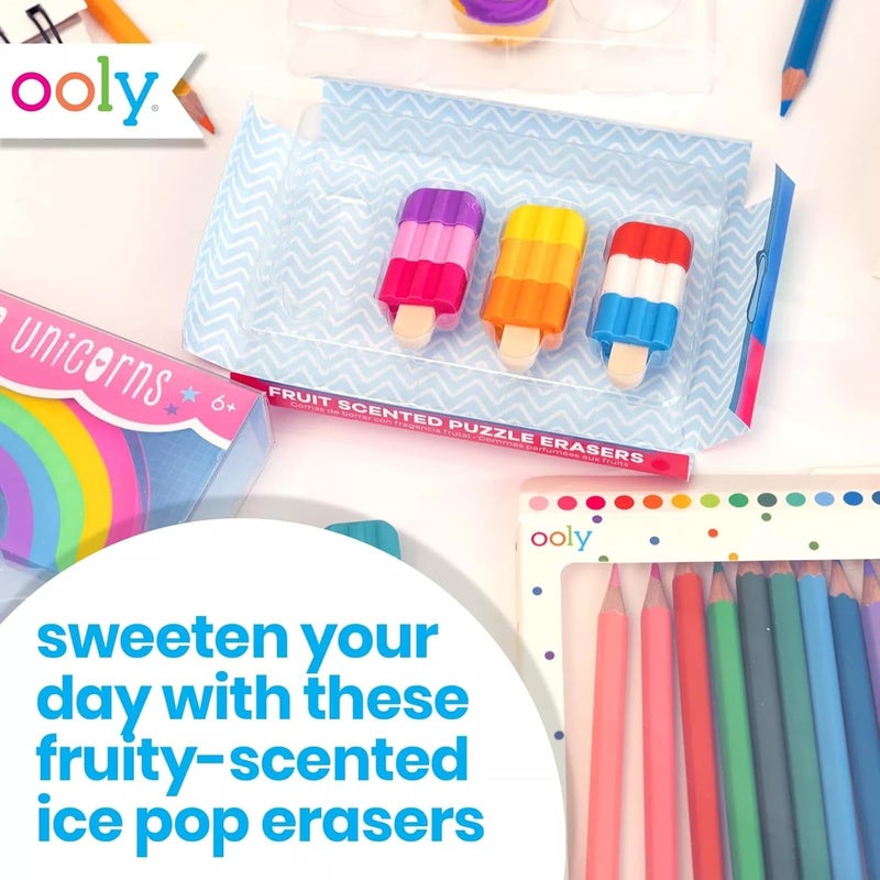 Ooly ICY pops Scented Puzzle erasers - Set of 4 - Image 5