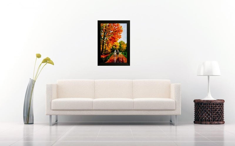 SAF Watercolor Modern Art Large 9431 Framed Art Print 35 x 3 x 50 cms Large Framed Art Print - Image 2
