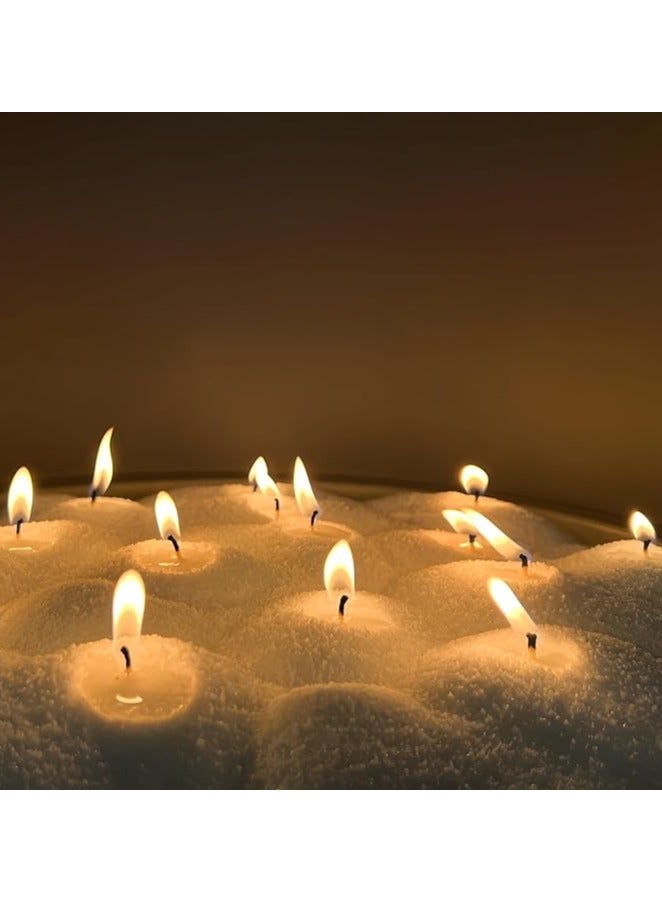MIRFA Pearled Candle Wax Sand With 20 Eco Wicks - White - Image 2