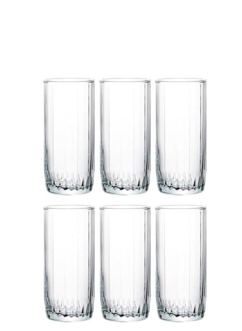 باساباش بشابتشي طقم اكواب عصير وماء كبيرة من 6 قطع - ليا هاي بول - 310 مل - منشأ تركي - Image 1