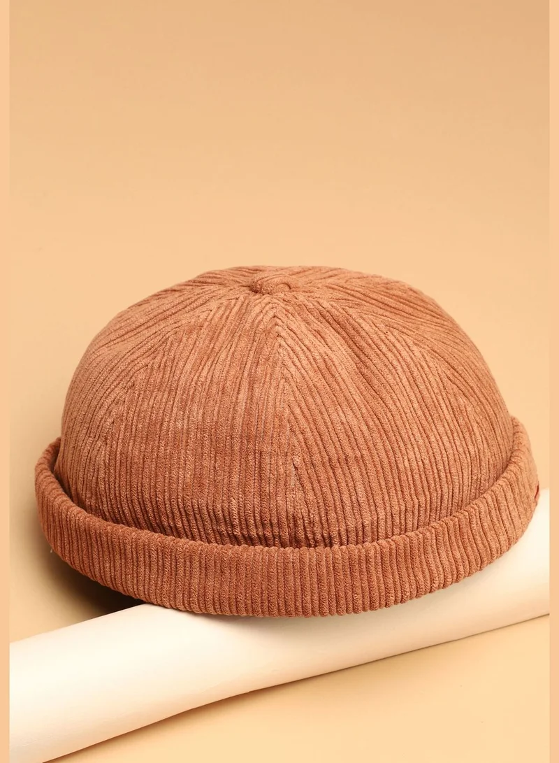 French Accent Casual Corduroy Beanie Hat