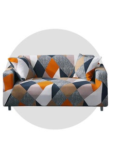 Excefore Stretch Sofa Cover, Printed Fabric Couch Covers, Knit Sofa Slipcovers, Sofa ProtectorNon, Washable Furniture Protector for Bedroom, Universal Protector (3Seater, Rubik's Cube 75*90.5IN)  - Image 1