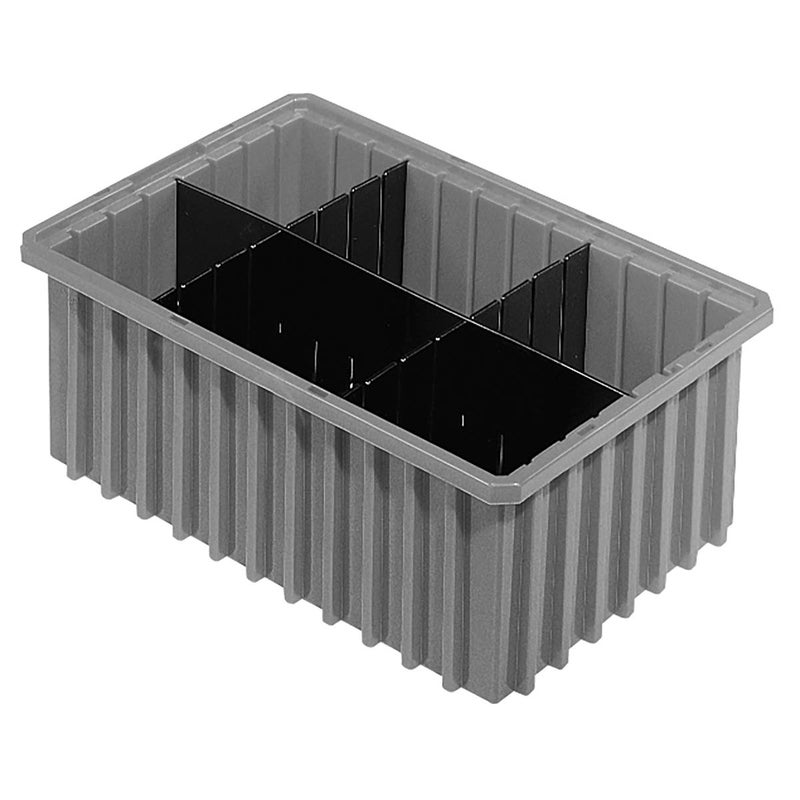 Akro-Mils 41166 6 Pack Plastic Divider for Akro-Grid Slotted Stackable Dividable Storage Tote Container Box, Compatible with 33166, Short Divider - Image 2