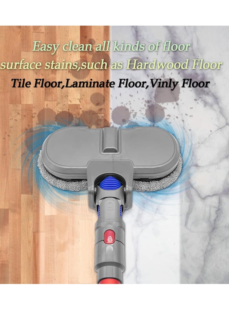 SYOSI Vacuum Cleaner Attachment, Electric Mop Head for Dyson V7/V8/V10/V11, Wet & Dry, Hardwood Floor  - Image 2