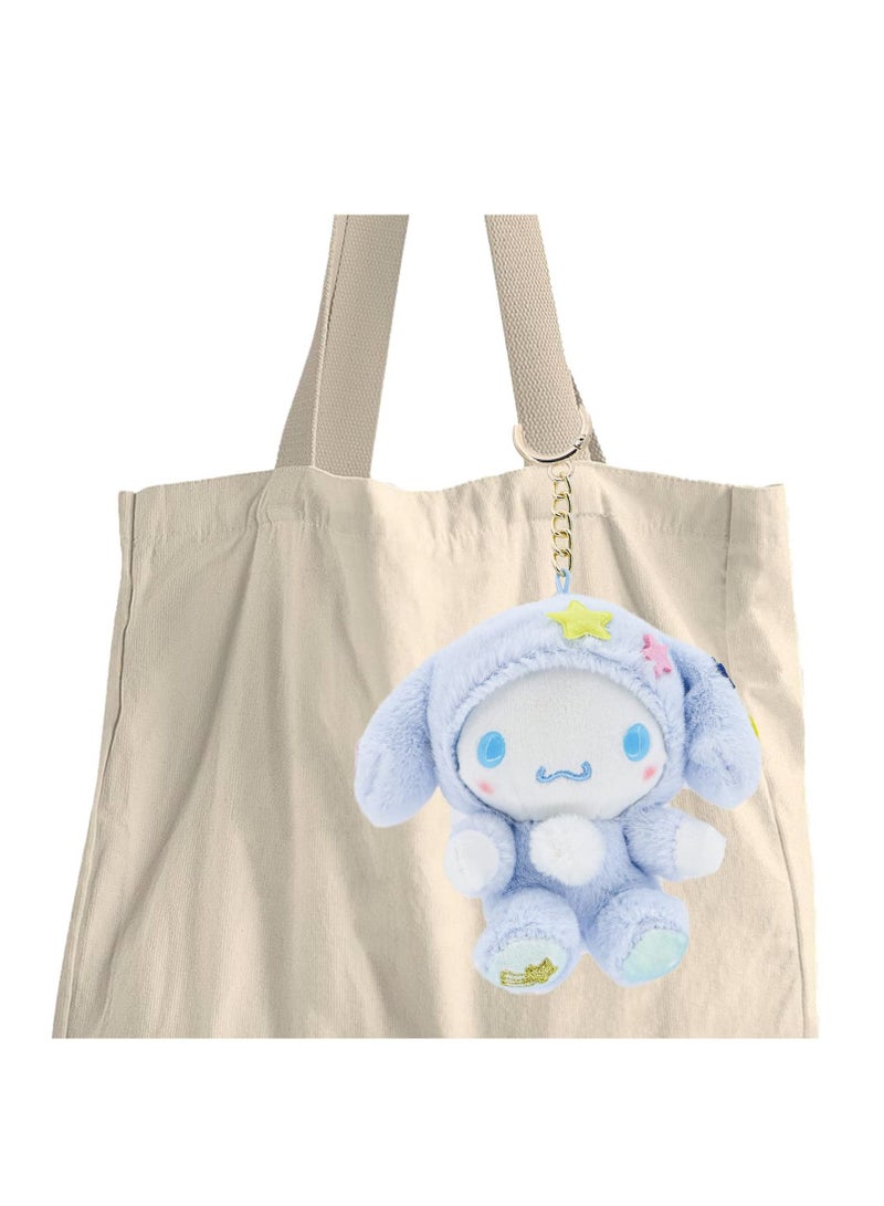 SYOSI Plush Keychain, 5 In Plush Toy Doll, Cute Sanrio Plush Keychain Stuffed Animal Toys Anime Pendant Doll Accessories, Pendant Toy Girls Gift - Image 1