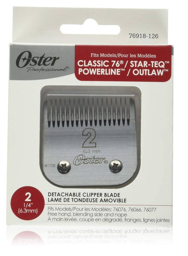 Oster Oster Professional 76918-126 Replacement Blade, Classic 76/Star-Teq/Power-Teq Clippers, Size #2, 1/4" (6.3 mm)  - Image 1