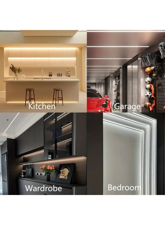 12pcs 100cm U Shape LED Aluminum Channel Diffuser Bar With PC Cover For LED Strip Light - Image 5