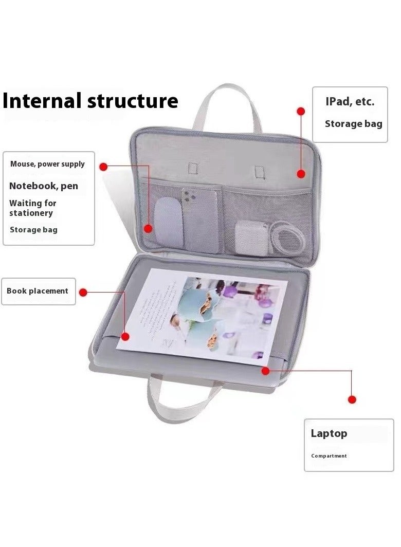 Laptop and MacBook Bag (15.6) inch, ,Drop proof And Waterproof Simple Handbag for Men & Women 42*30.5*3.5 CM  - Image 2