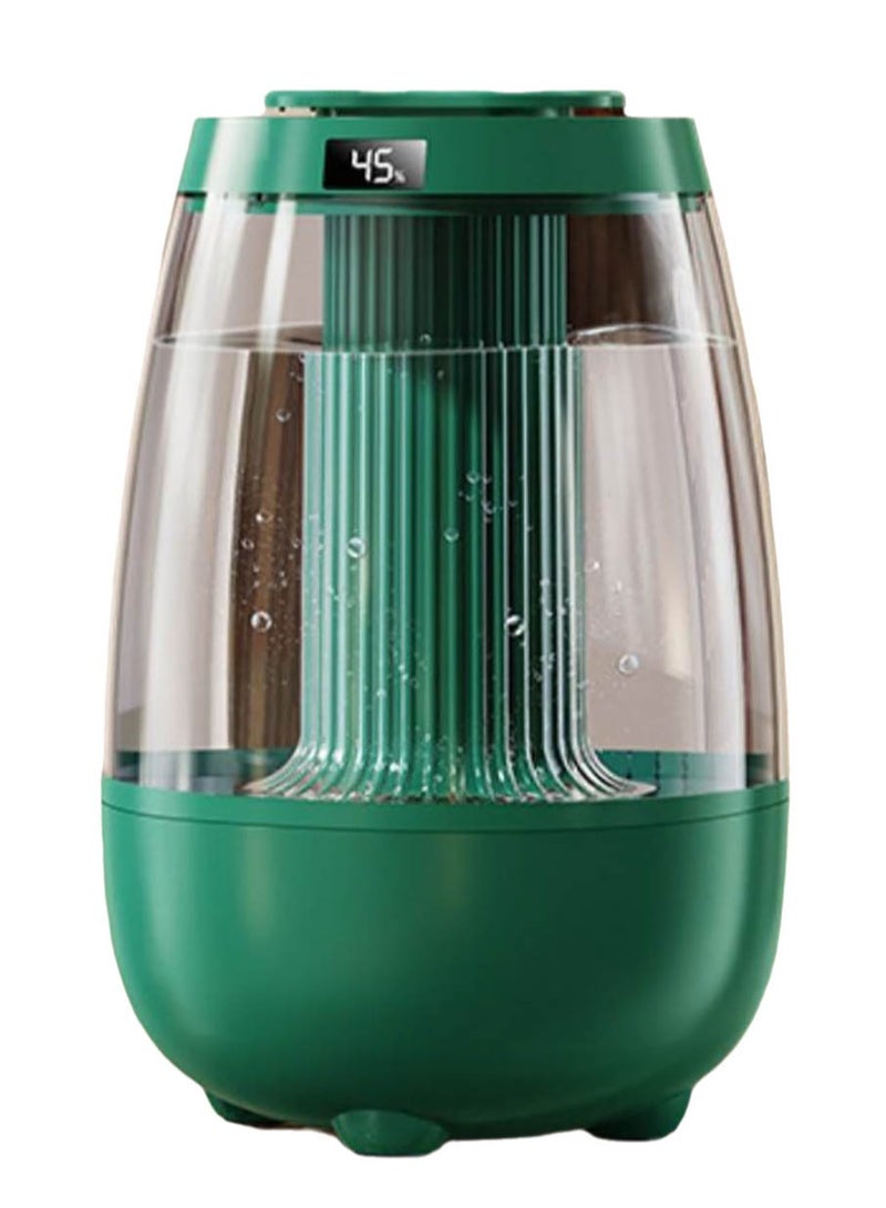 ZEPONOVA 3.2L humidifier with humidity display, large humidifier, 2 Nozzles and 3 adjustment modes, night light function, lasting 20 hours, Quiet - Image 1