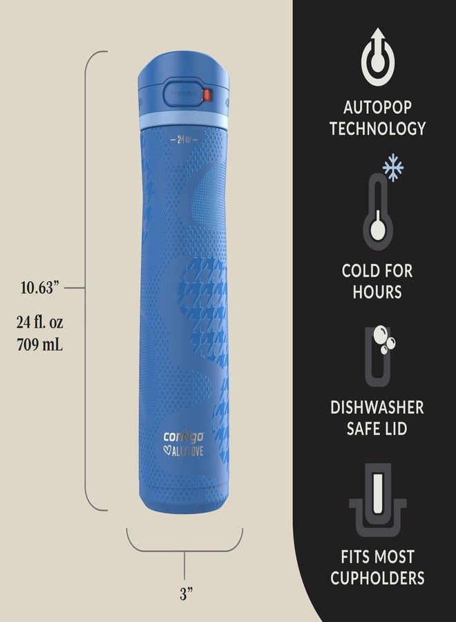 Contigo Jackson Chill 2.0 Stainless Steel Water Bottle with AUTOPOP Lid, 24oz - Image 3