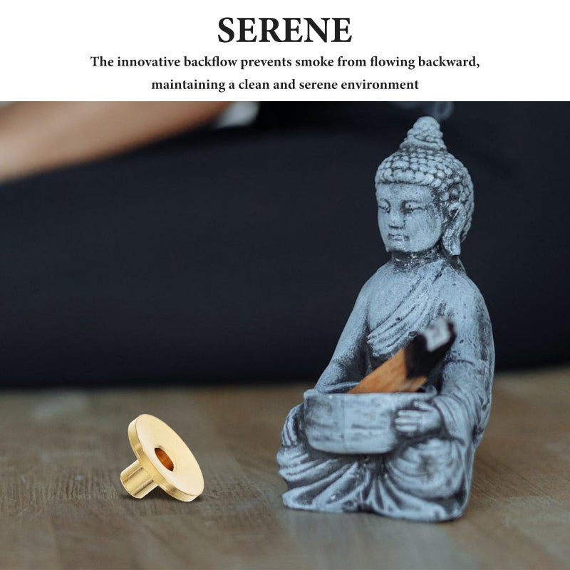5 Pcs Copper Backflow Incense Cone Holder Aromatherapy Pedestal Stand Home Fragrance - Image 4