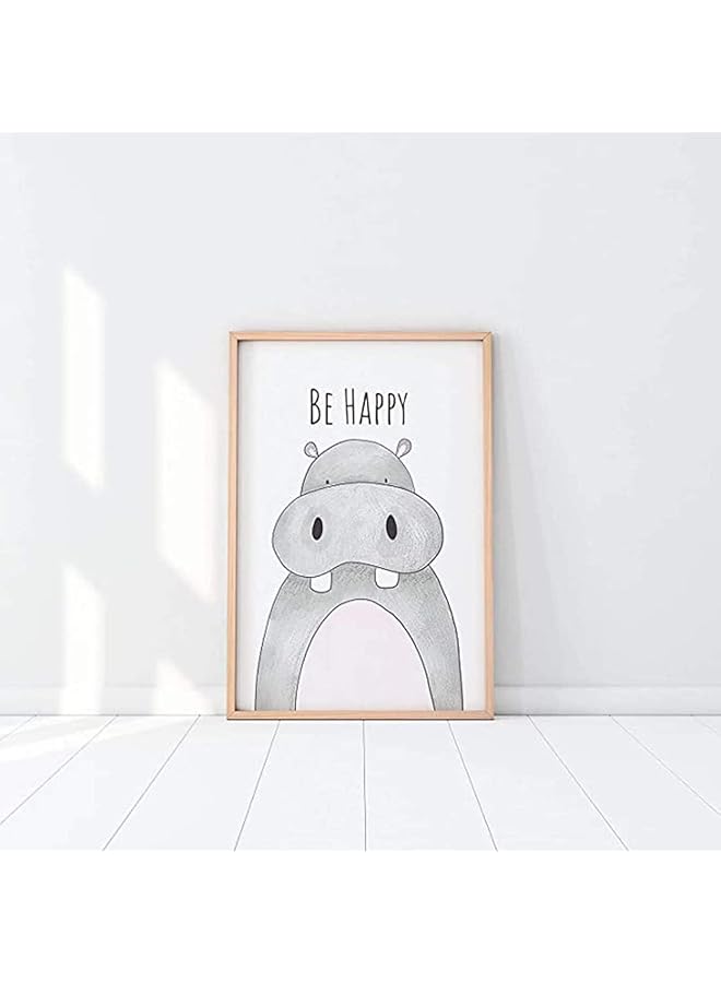 erorex Nursery Baby Room Decoration Picture Set Of 6 Pictures Animals Boy Girl Poster Forest Animals Safari Africa Animals Poster Decoration 21X30 Cm Monkey Hippos Zebras Lions Crocodile - Image 5