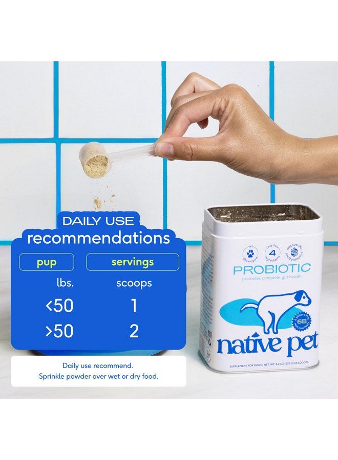 Native Pet Probiotic for Dogs - Vet Created Probiotic Powder for Dogs Digestive Issues - Probiotic Powder + Prebiotic + Bone Broth Powder Pet Food for Dog Stomach Relief - 232 Gram 6 Billion CFU 4.1oz - Image 3