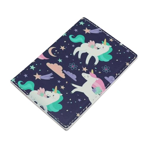 ZGMYC Cute Unicorn Passport Holder Cartoon PU Leather Travel Passport Cover Card Case Wallet for Kids Girls Women - Image 5