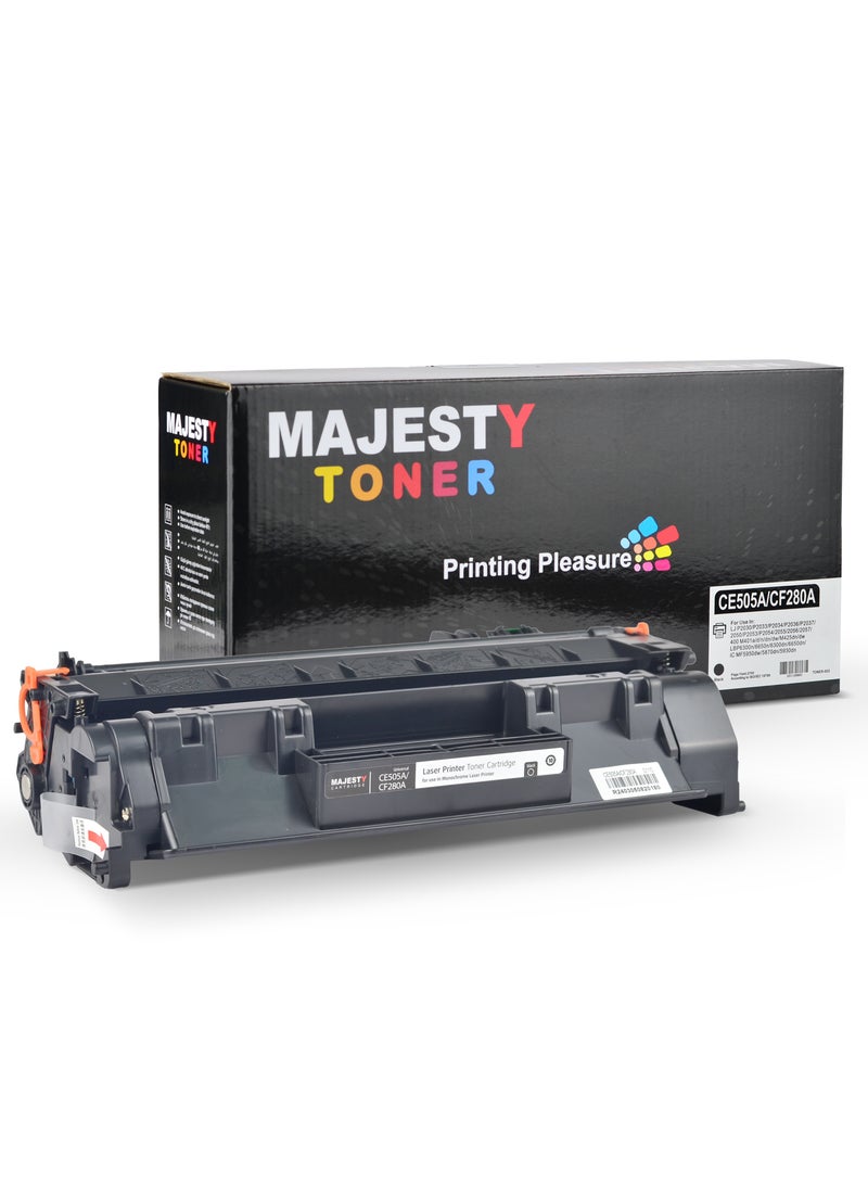 ماجيستي خرطوشة حبر متوافقة 80A CF280A و 05A لطابعات HP LaserJet Pro 400 M410 M401D M401A M401N M401DN M401DW M425DW M425DN و P2030 P2035 P2035N P2050 P2055D P2055DN P2055X - Image 1