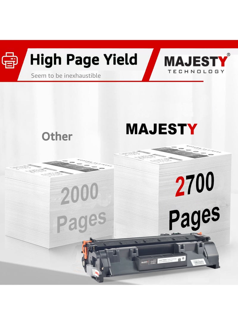 ماجيستي خرطوشة حبر متوافقة 80A CF280A و 05A لطابعات HP LaserJet Pro 400 M410 M401D M401A M401N M401DN M401DW M425DW M425DN و P2030 P2035 P2035N P2050 P2055D P2055DN P2055X - Image 4
