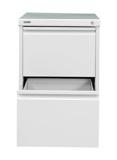 RIGID Steel Curved 2 Drawers Filing Cabinet Grey 73x46.5x62cm  - Image 5