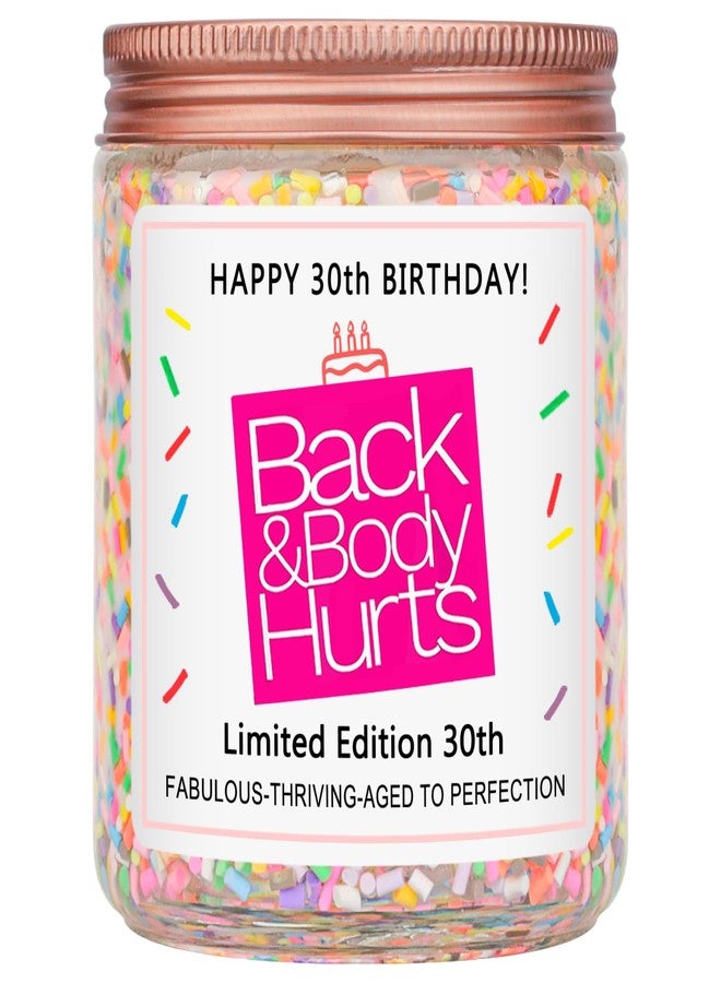 Homsolver 30th Birthday Decorations Gifts for Her Him, Happy 30th Birthday Candle Gift for Women Men, Funny 30 Years Old Ideas- Vanilla Candles - Image 1