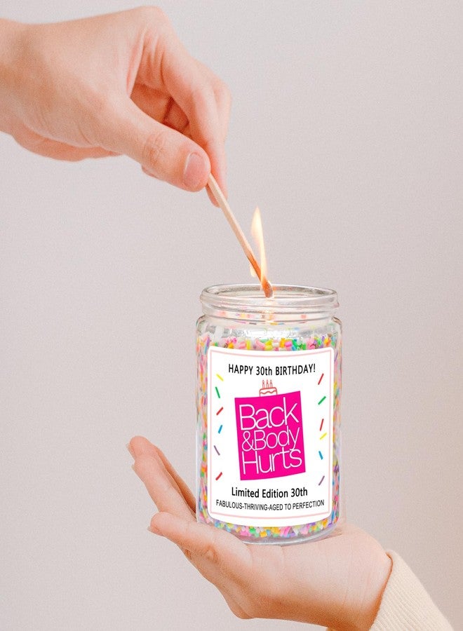 Homsolver 30th Birthday Decorations Gifts for Her Him, Happy 30th Birthday Candle Gift for Women Men, Funny 30 Years Old Ideas- Vanilla Candles - Image 3