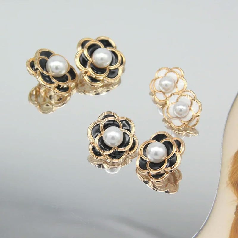 Metal Buttons, 25mm Fashion Flower Pearl Gold Metal for Garment Women Jacket Sweaters Decorative Handmade Sewing Accessories - Image 5
