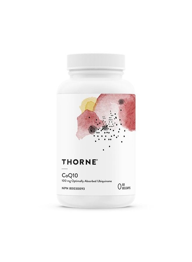 Thorne CoQ10 (سابقًا Q-Best 100) - 100 ملغ تم امتصاصه بشكل مثالي من يوبكوينون - مكمل غذائي خالي من الغلوتين لدعم صحة القلب ووظيفة الدماغ - 60 كبسولة جيلاتينية - Image 1
