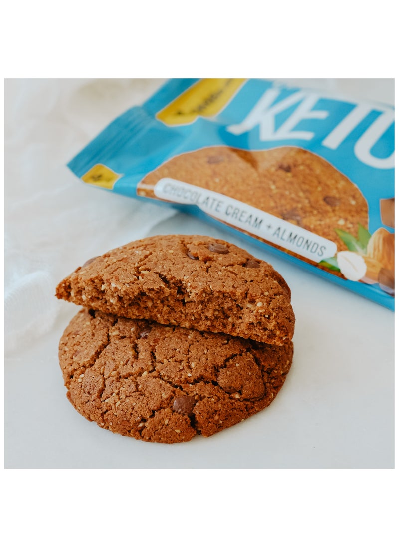 BOMBBAR - Keto Cookies with Chocolate Cream and Almonds 12x40g - Image 1