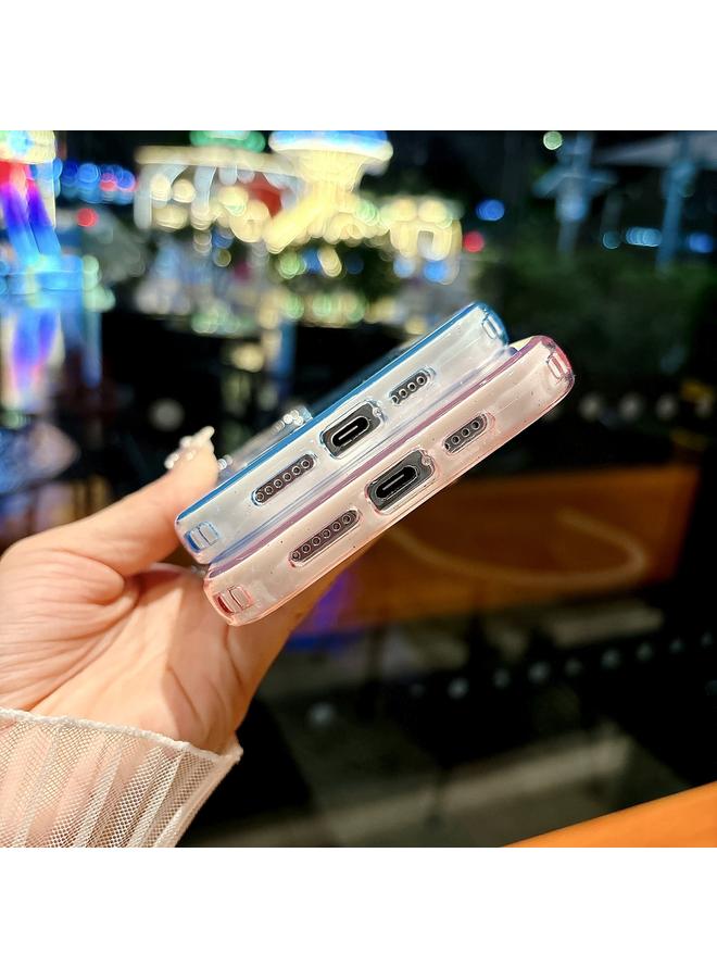 اس-توب جراب لهاتف iPhone 15 Pro Max مصنوع من مادة TPU الهجينة المصنوعة من مادة PC IMD ذات الملمس الماسي - Image 5