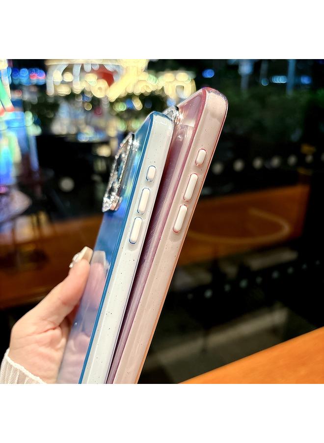 اس-توب جراب لهاتف iPhone 15 Pro Max مصنوع من مادة TPU الهجينة المصنوعة من مادة PC IMD ذات الملمس الماسي - Image 4