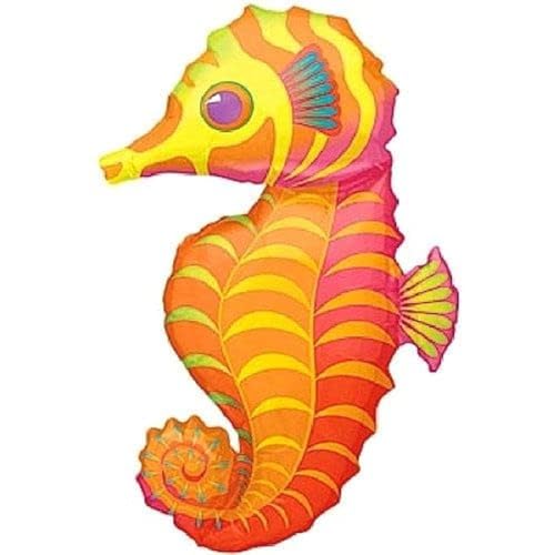 Balloonistics Large Under Water Ocean Theme Sea Animals Foil Balloon for Birthday and Decoration (Sea Horse) - Image 1