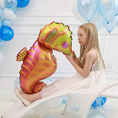 Balloonistics Large Under Water Ocean Theme Sea Animals Foil Balloon for Birthday and Decoration (Sea Horse) - Image 2