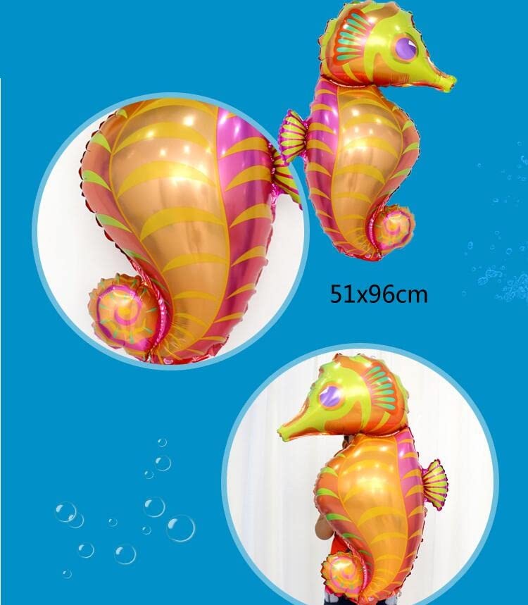 Balloonistics Large Under Water Ocean Theme Sea Animals Foil Balloon for Birthday and Decoration (Sea Horse) - Image 5