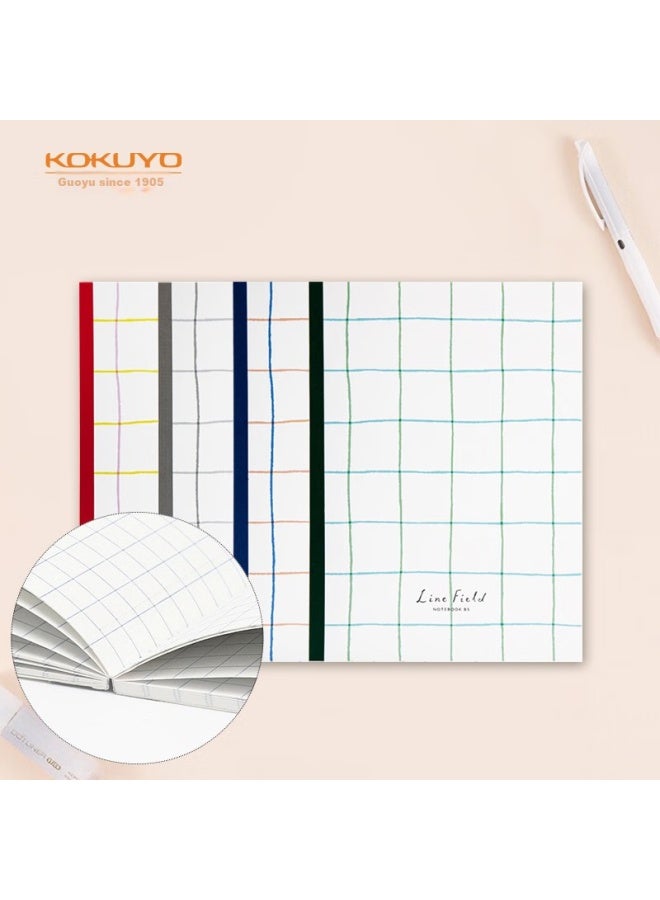 Kokuyo Grid Impression Notebook, 5Mm Square Grid, Wirebound, B5 Size, 40 Sheets, 4 Books, Random Colors, Wsg-Nblb540 - Image 1