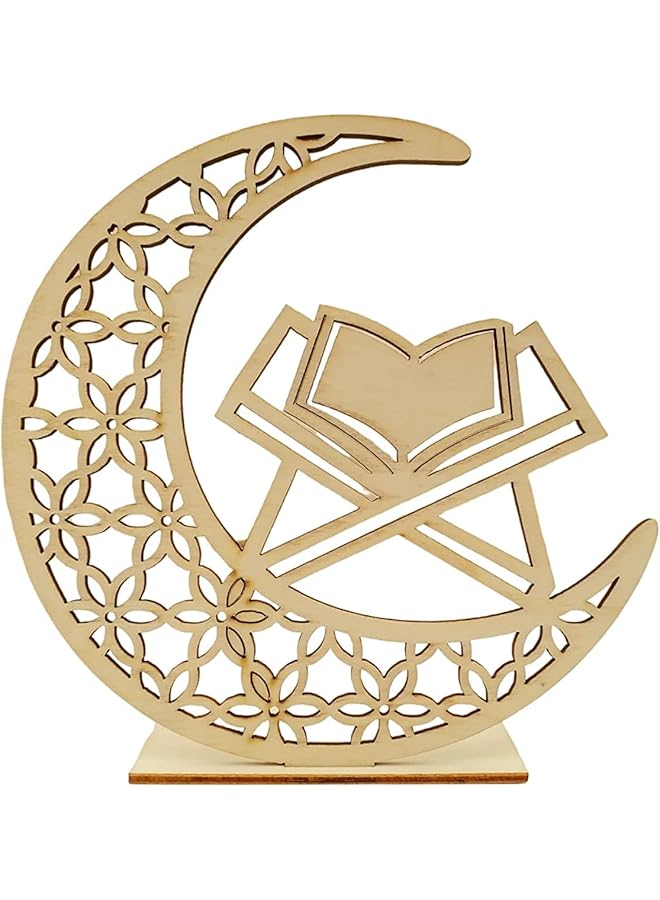 The Bros Ramadan Wooden Ornaments For EID Ramadan Table Decorations – EID Mubarak Table Decoration -Ramadan Decorations For Home Table - Image 1