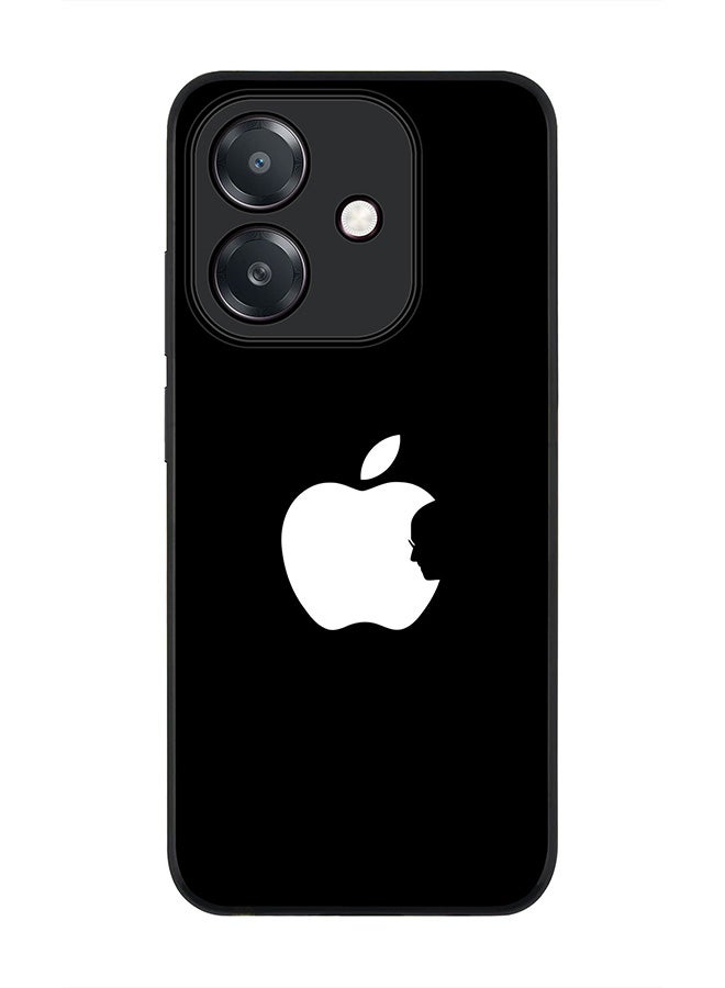 Stylizedd For Oppo A5i Case,Slim fit Camera Protection, Shockproof Thin Phone cover  - Steve's Apple - Black
