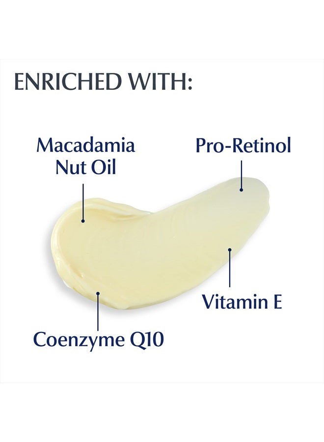 Eucerin كريم Q10 الليلي المضاد للتجاعيد + برو-ريتينول، كريم الوجه للبشرة الحساسة، برطمان 1.7 أونصة - Image 3