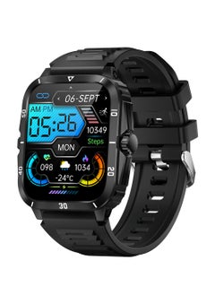 LIGE Smart Watch For Men 1.96 inch HD Screen 430mAh Large Battery 100+ Sports Modes Smartwatch IP67 Waterproof  - Image 1