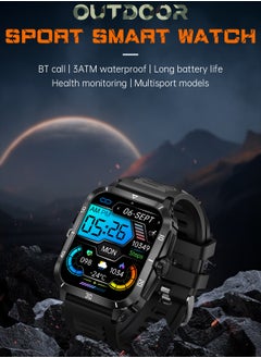 LIGE Smart Watch For Men 1.96 inch HD Screen 430mAh Large Battery 100+ Sports Modes Smartwatch IP67 Waterproof  - Image 5