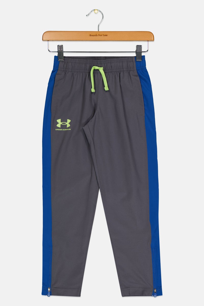 UNDER ARMOUR Kids Boy Sportswear Fit Training Track Pants, Grey - Image 1
