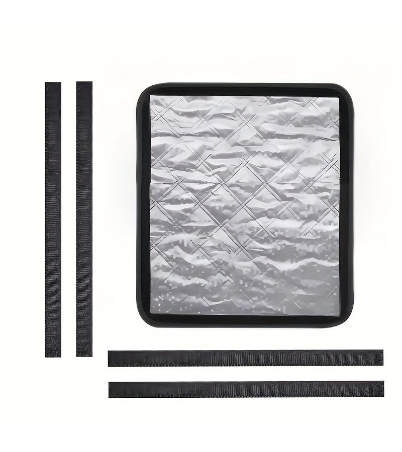 Silvery RV Skylight Sunshade UV Heat Block Foldable Easy Install Camper - Image 5