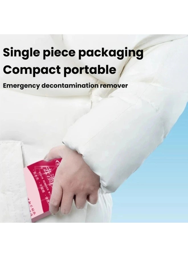 3 صناديق من مناديل البقع سريعة المفعول فعالة بدون غسل معجزة لإزالة بقع الملابس العنيدة أثناء التنقل - Image 3