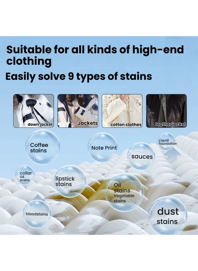 3 صناديق من مناديل البقع سريعة المفعول فعالة بدون غسل معجزة لإزالة بقع الملابس العنيدة أثناء التنقل - Image 2