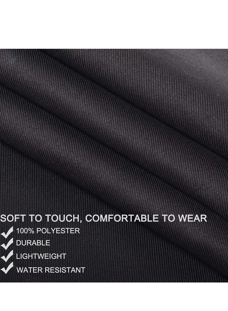 ليفقورا مريول طهي للرجال والنساء، احترافي للطبخ مع جيوب، قابل للتعديل، مريول ذو جيب، مقاوم للماء والزيت، قطعة واحدة، باللون الأسود. - Image 3